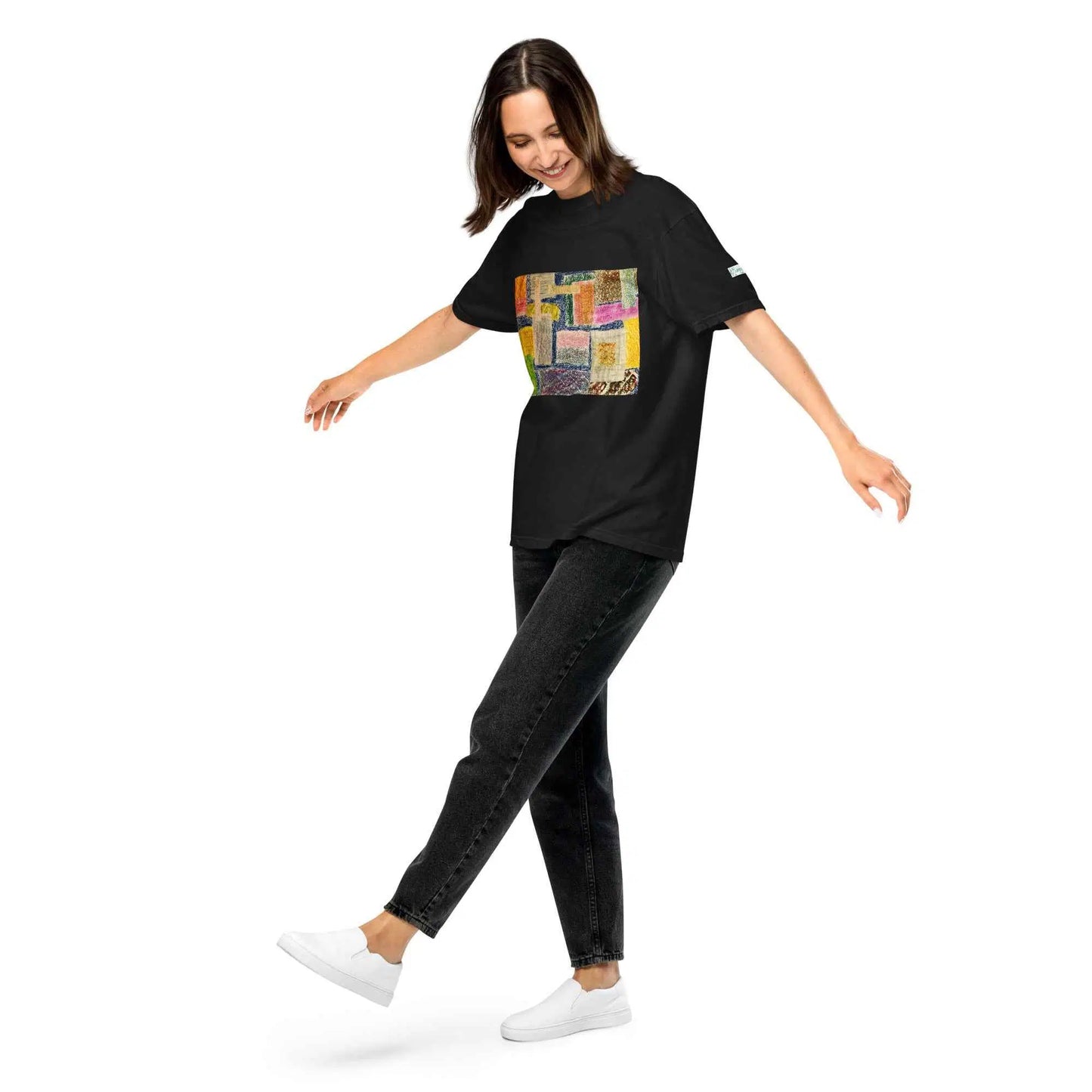 Unisex T-Shirt - The Hearth Quilt - Folk Abstract Patchwork