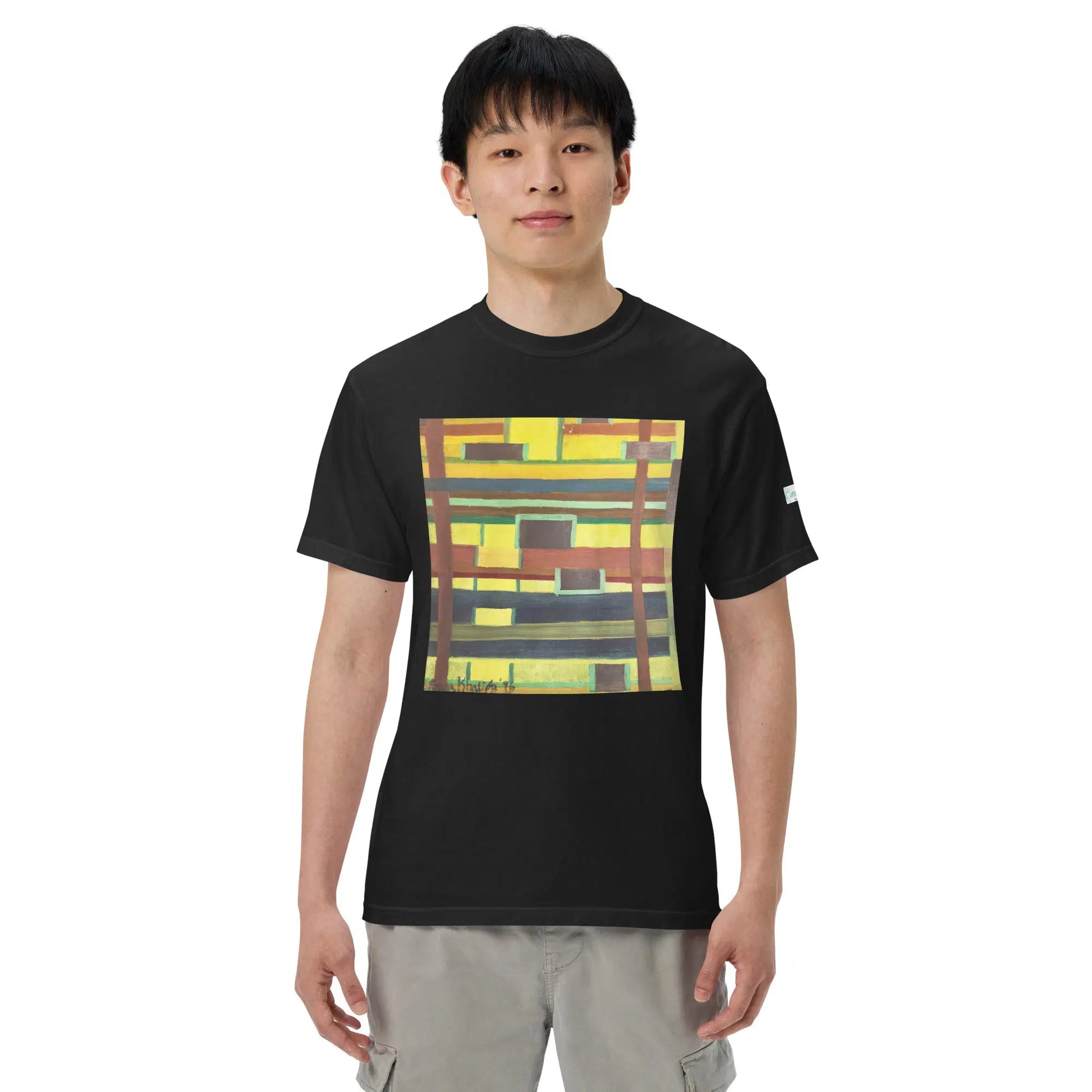 Unisex T-Shirt - City in Grids - Geometric Abstract Urban - Eman's Gallery