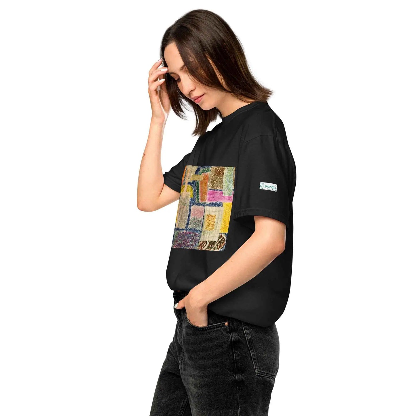 Unisex T-Shirt - The Hearth Quilt - Folk Abstract Patchwork
