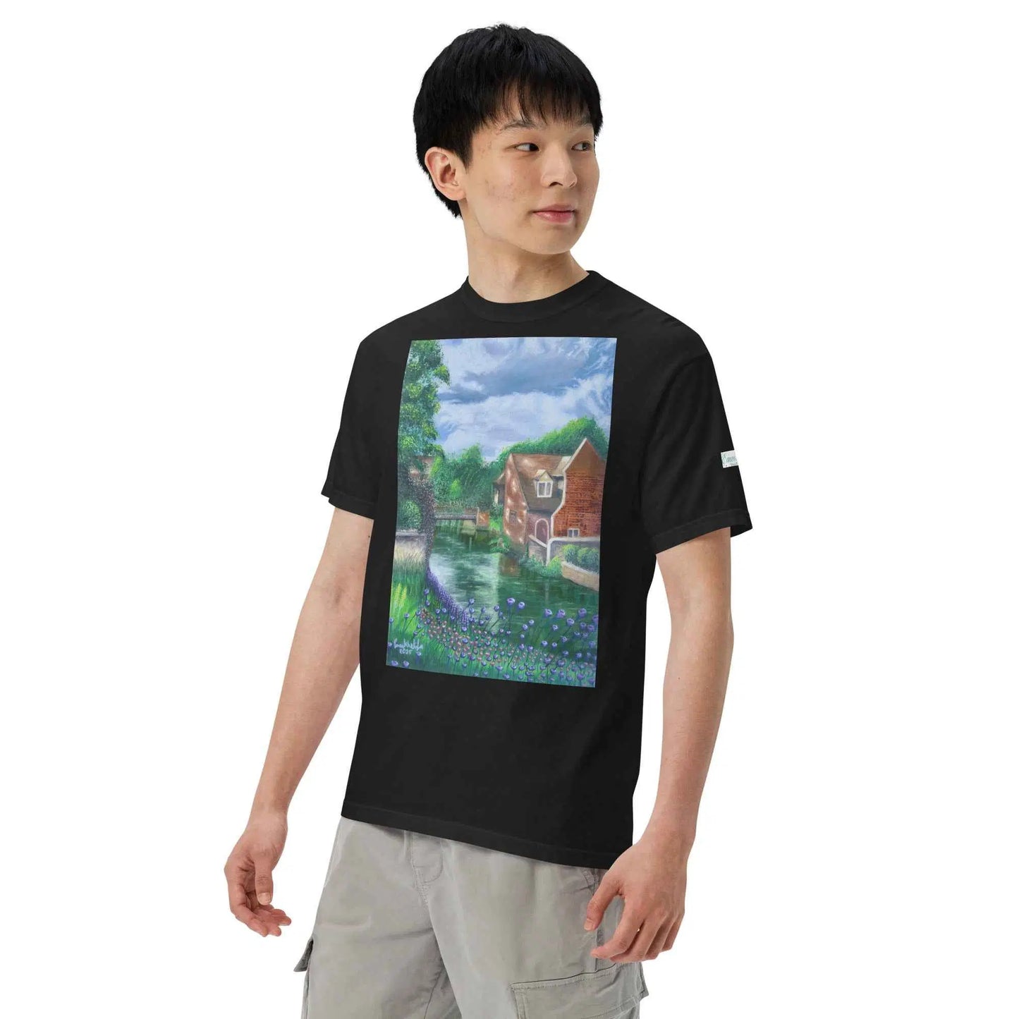 Unisex T-Shirt - River Melody - Impressionist Landscape Art