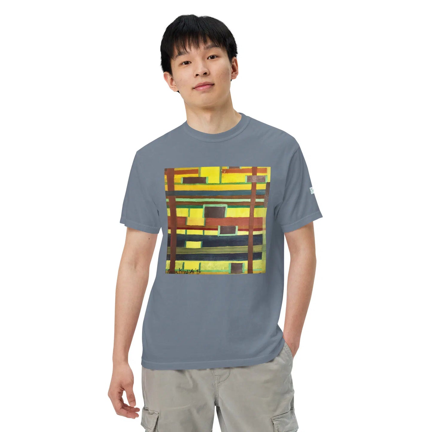 Unisex T-Shirt - City in Grids - Geometric Abstract Urban - Eman's Gallery