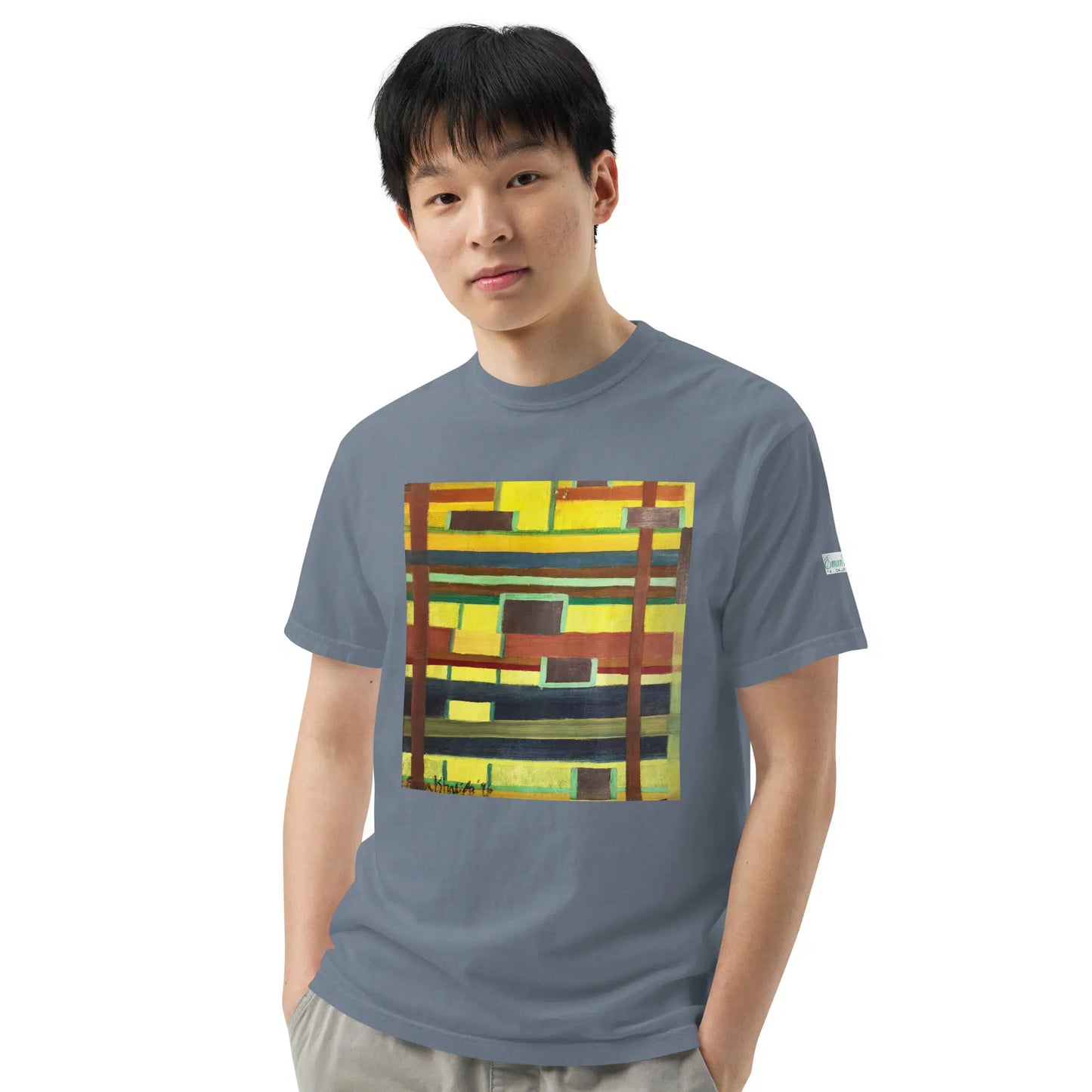 Unisex T-Shirt - City in Grids - Geometric Abstract Urban - Eman's Gallery