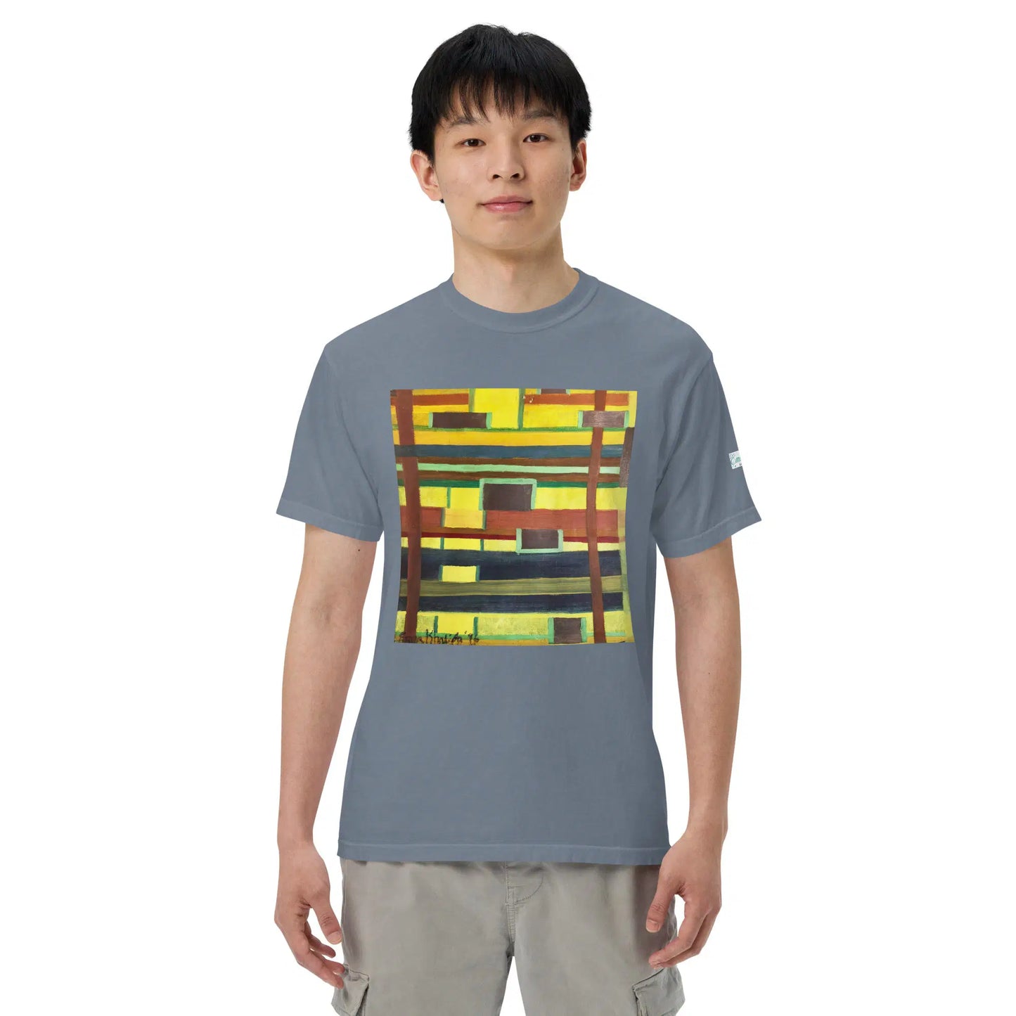 Unisex T-Shirt - City in Grids - Geometric Abstract Urban - Eman's Gallery
