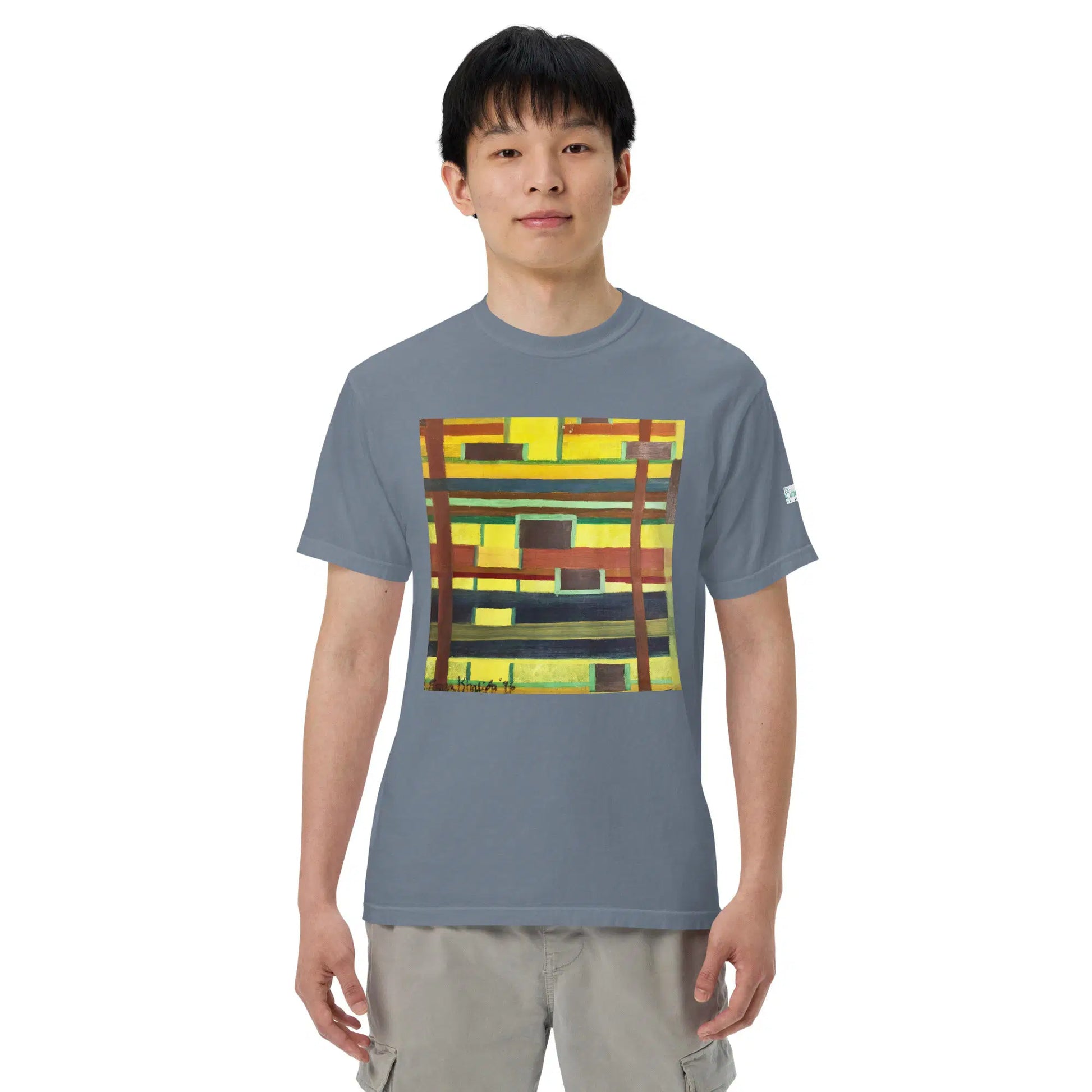 Unisex T-Shirt - City in Grids - Geometric Abstract Urban - Eman's Gallery