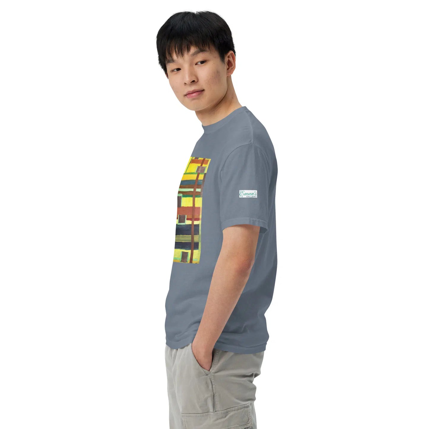 Unisex T-Shirt - City in Grids - Geometric Abstract Urban - Eman's Gallery