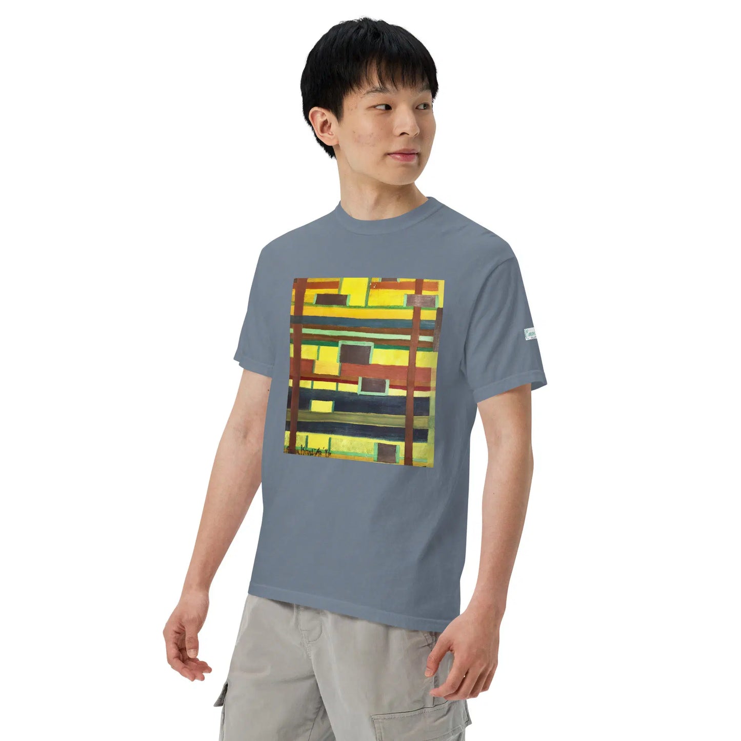 Unisex T-Shirt - City in Grids - Geometric Abstract Urban - Eman's Gallery
