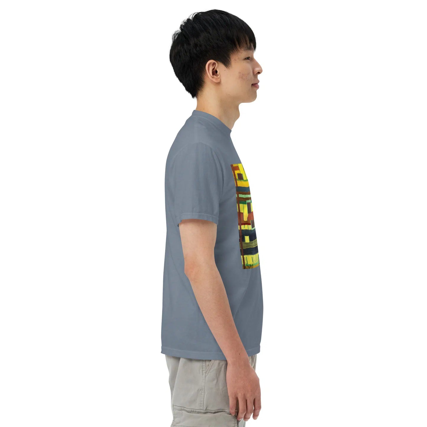 Unisex T-Shirt - City in Grids - Geometric Abstract Urban - Eman's Gallery