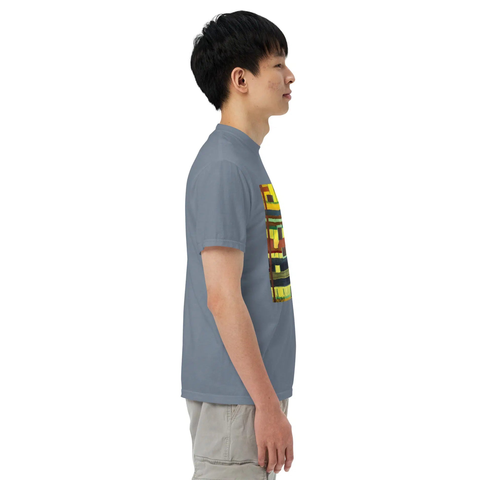 Unisex T-Shirt - City in Grids - Geometric Abstract Urban - Eman's Gallery
