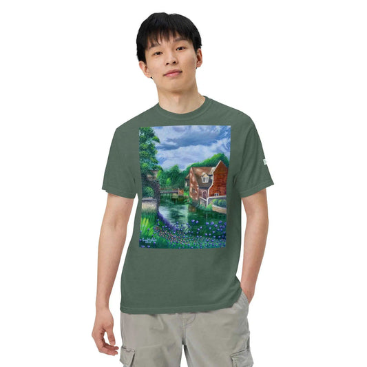 Unisex T-Shirt - River Melody - Impressionist Landscape Art