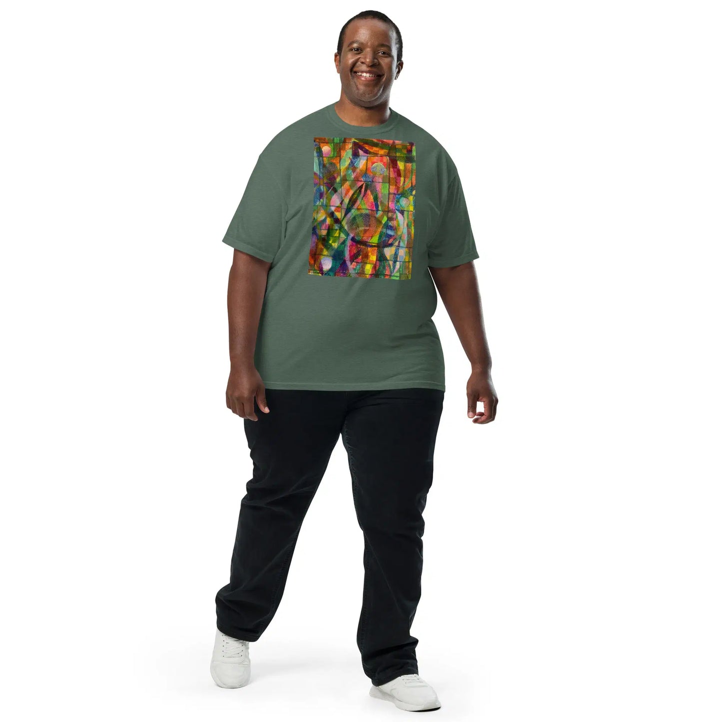 Unisex T-Shirt - Organic Life - Colorful Geometric Art - Eman's Gallery