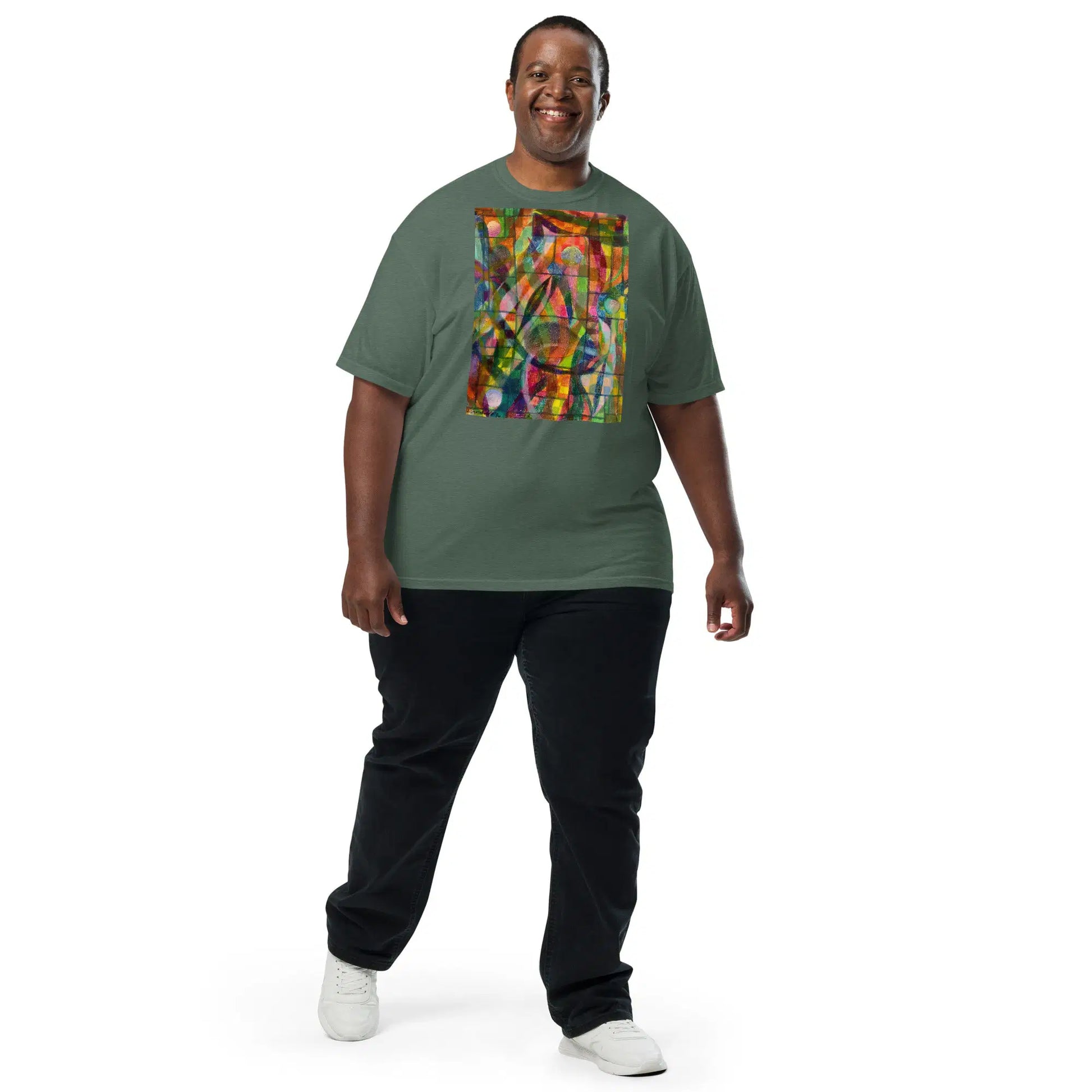 Unisex T-Shirt - Organic Life - Colorful Geometric Art - Eman's Gallery