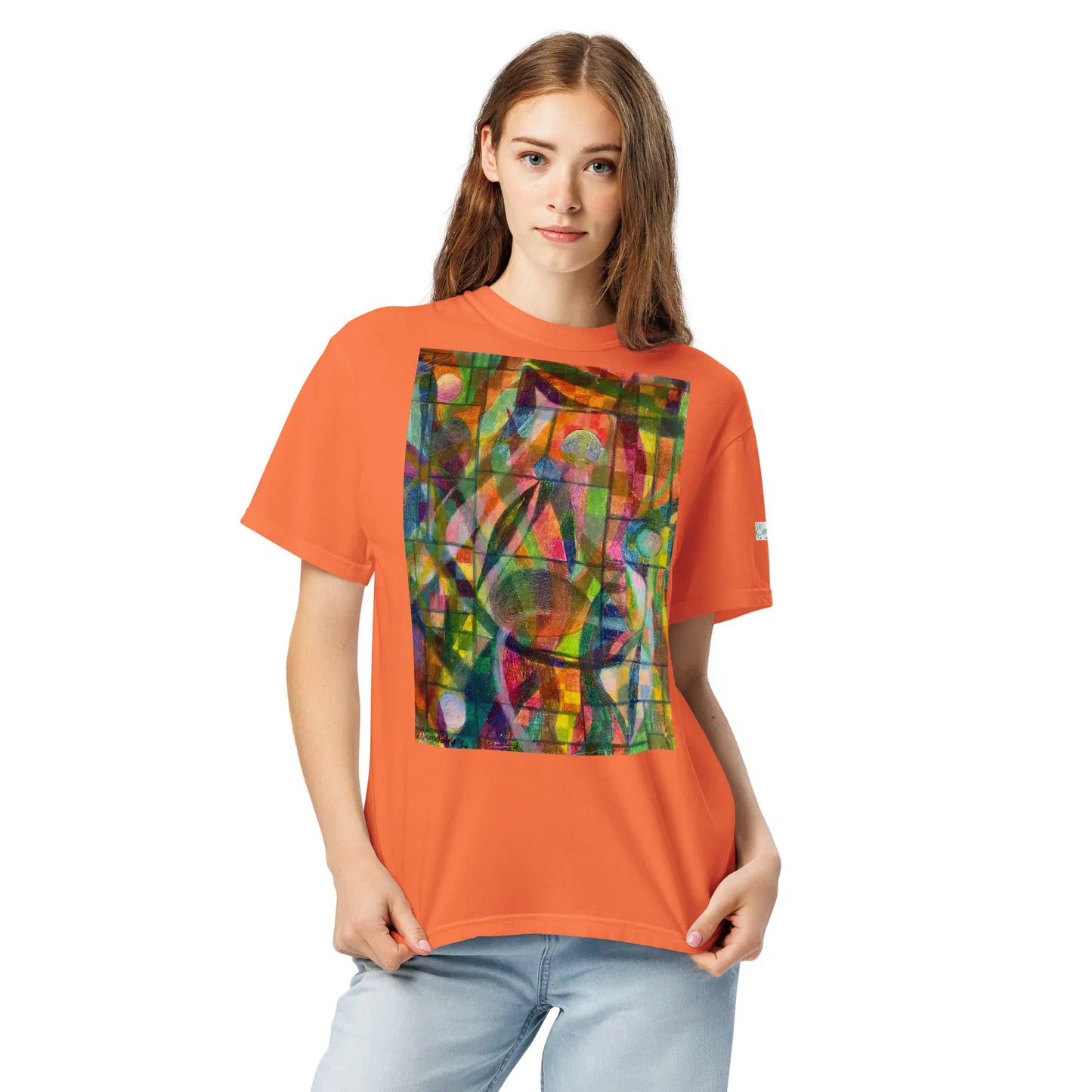 Unisex T-Shirt - Organic Life - Colorful Geometric Art - Eman's Gallery