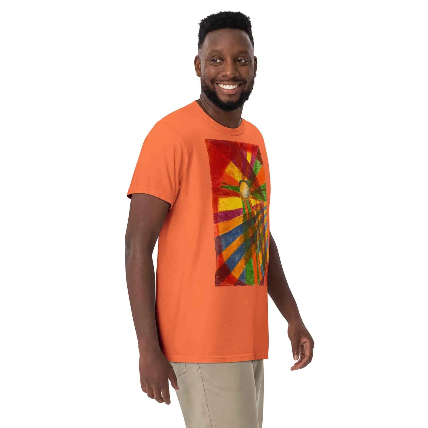 Unisex T-Shirt - Solar Burst - Geometric Abstract Sunburst
