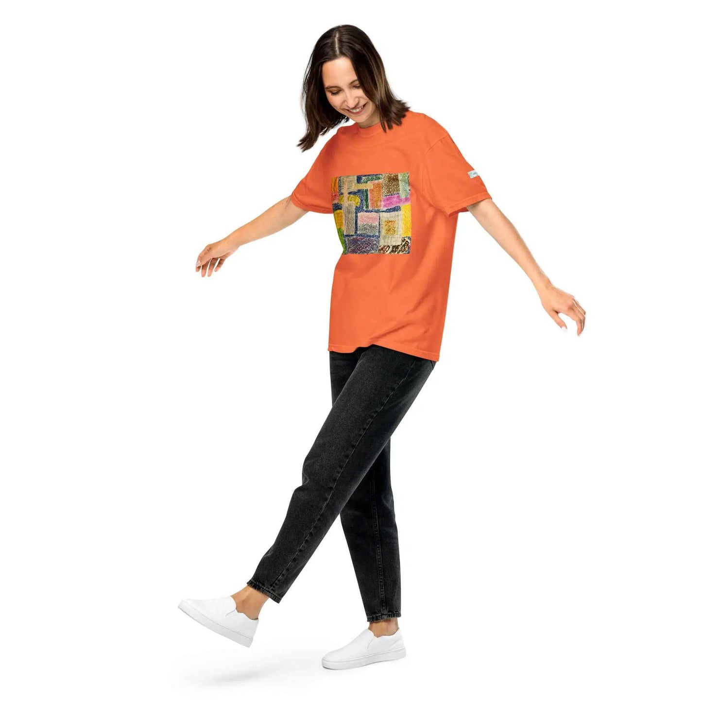 Unisex T-Shirt - The Hearth Quilt - Folk Abstract Patchwork