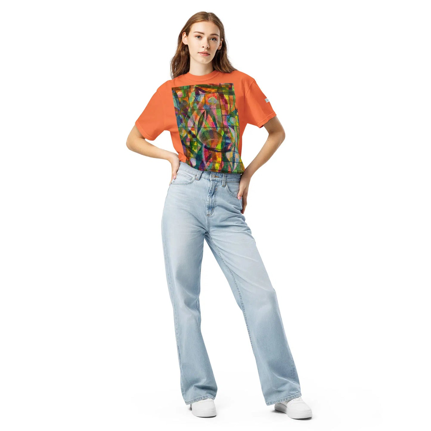 Unisex T-Shirt - Organic Life - Colorful Geometric Art - Eman's Gallery