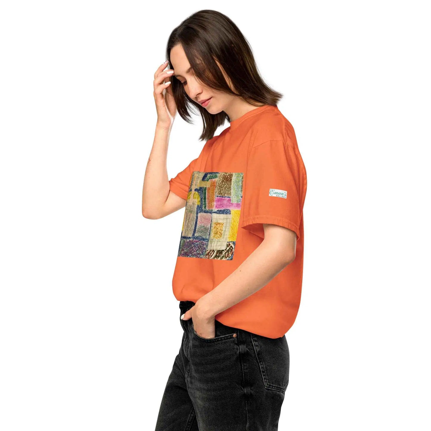 Unisex T-Shirt - The Hearth Quilt - Folk Abstract Patchwork