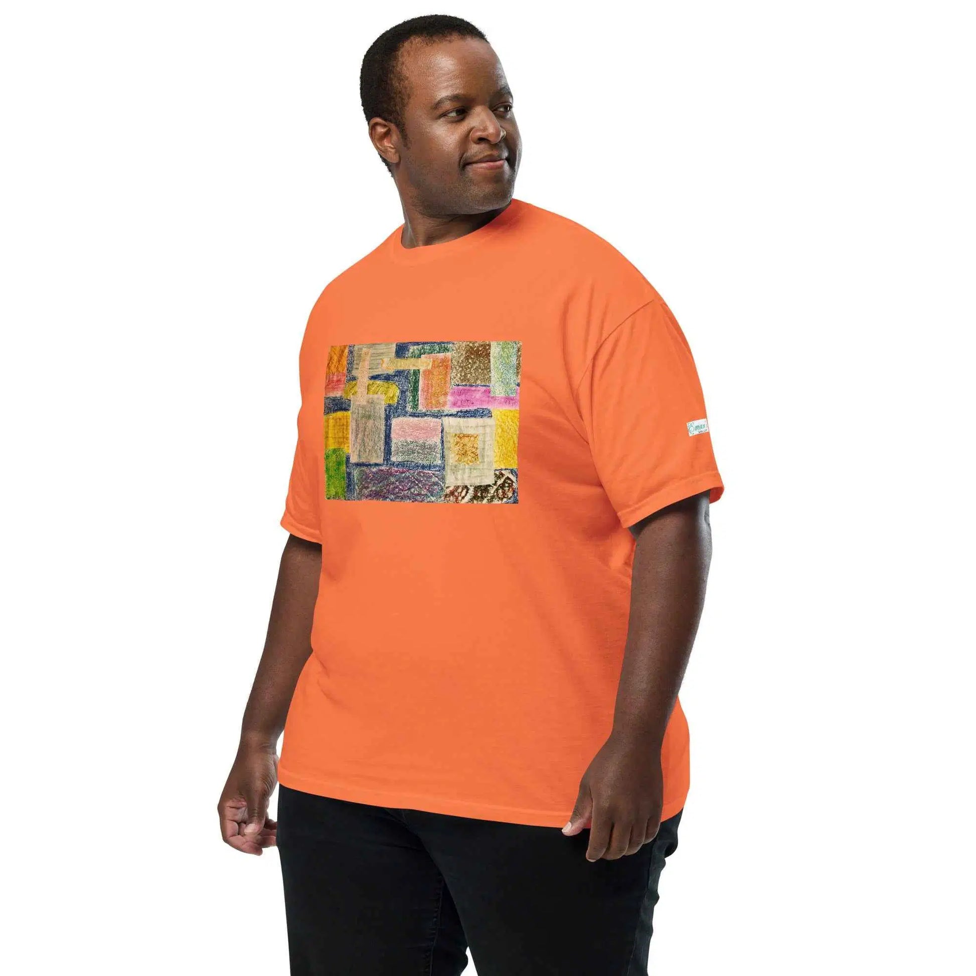 Unisex T-Shirt - The Hearth Quilt - Folk Abstract Patchwork