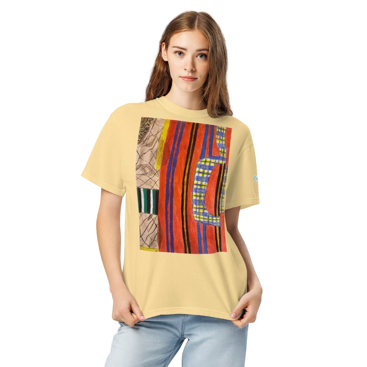 Unisex T-Shirt - Palestine's Resilience - Folk Abstract Art - Eman's Gallery