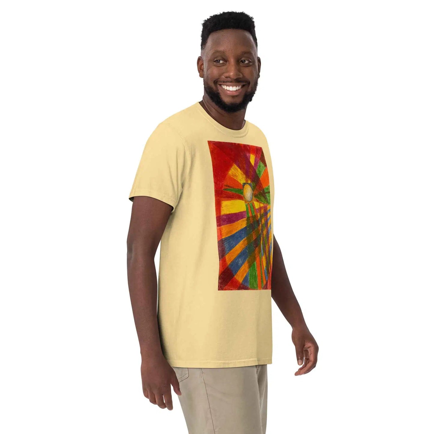 Unisex T-Shirt - Solar Burst - Geometric Abstract Sunburst