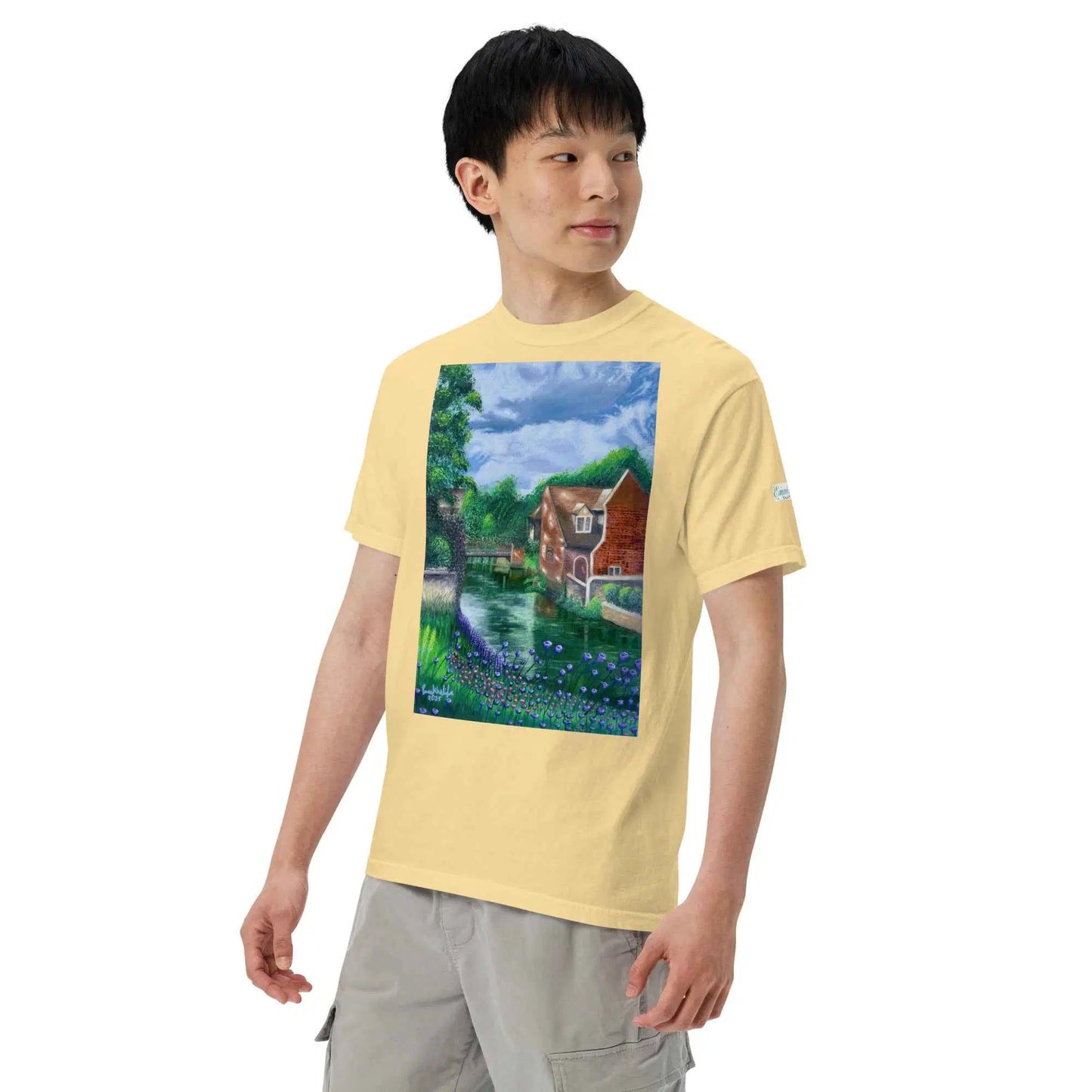 Unisex T-Shirt - River Melody - Impressionist Landscape Art