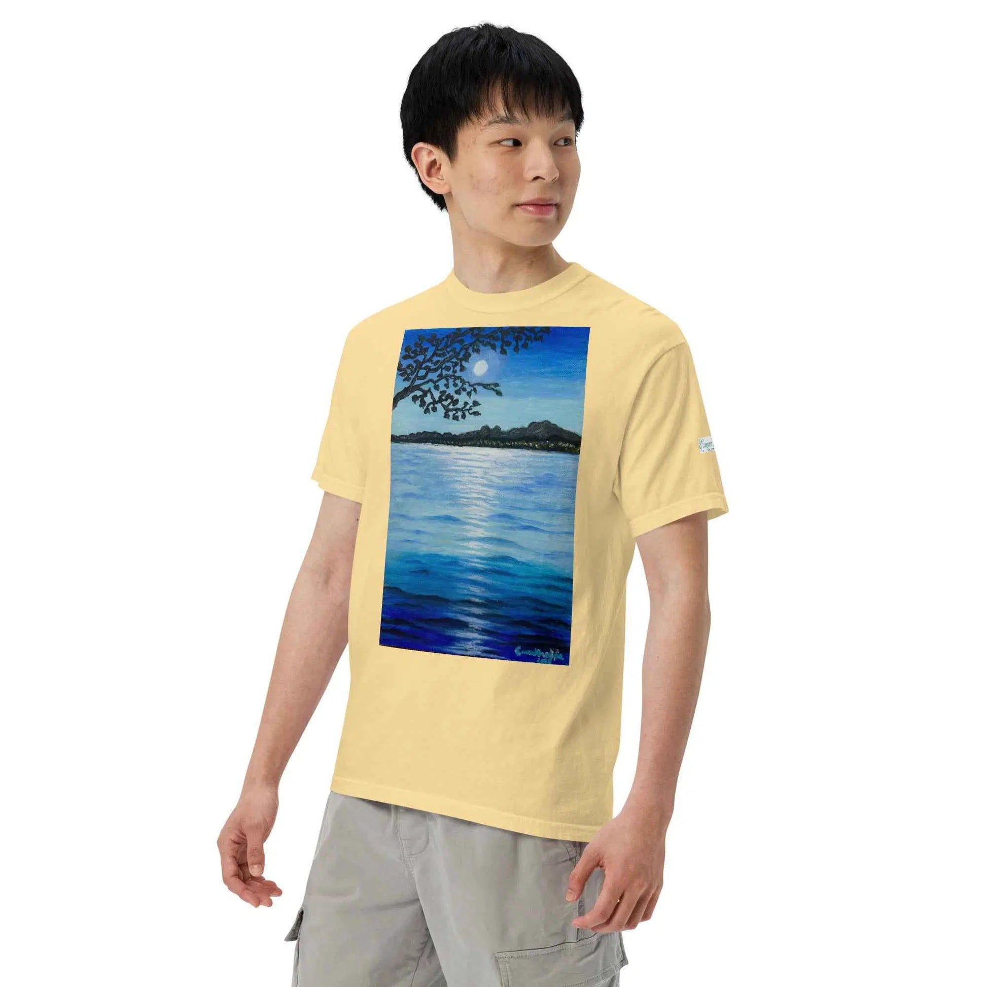 Unisex T-Shirt - Nocturned - Tonalism Moonlit Night Scene