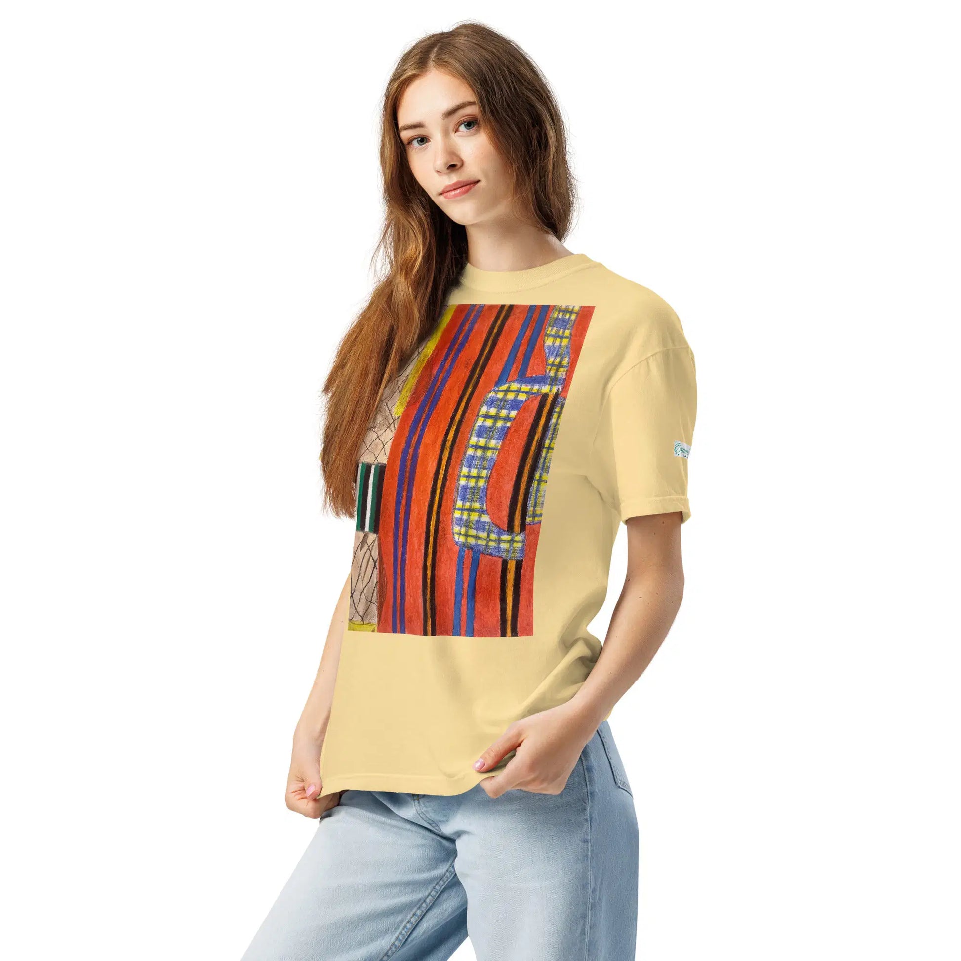 Unisex T-Shirt - Palestine's Resilience - Folk Abstract Art - Eman's Gallery