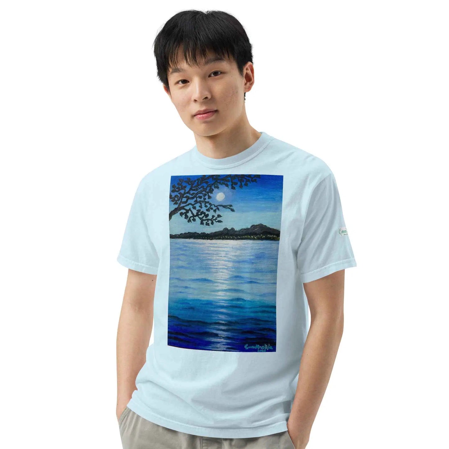 Unisex T-Shirt - Nocturned - Tonalism Moonlit Night Scene