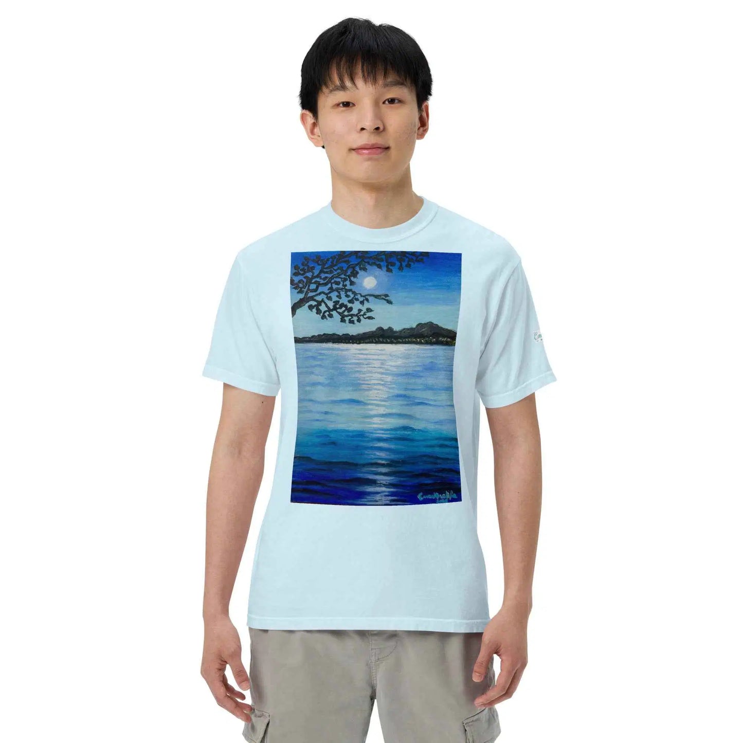 Unisex T-Shirt - Nocturned - Tonalism Moonlit Night Scene