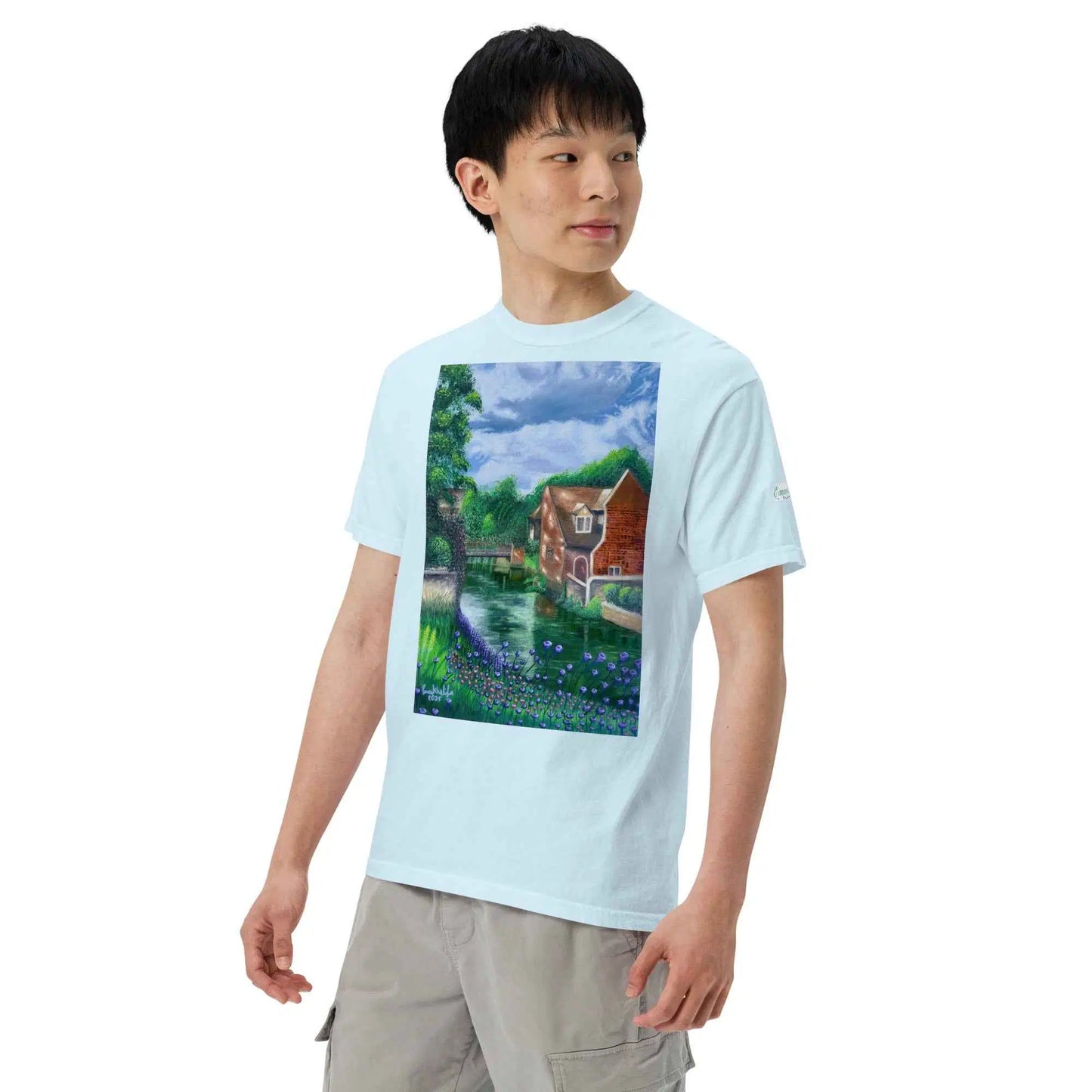 Unisex T-Shirt - River Melody - Impressionist Landscape Art