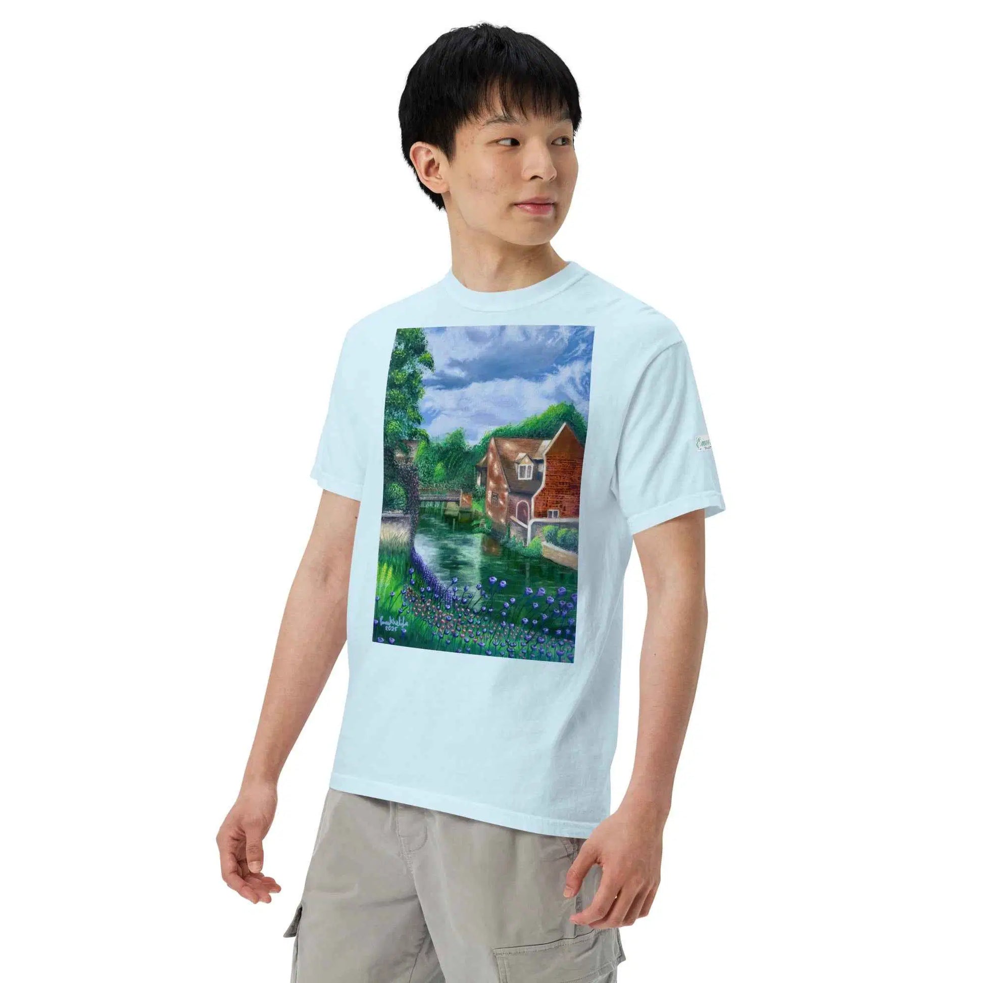 Unisex T-Shirt - River Melody - Impressionist Landscape Art