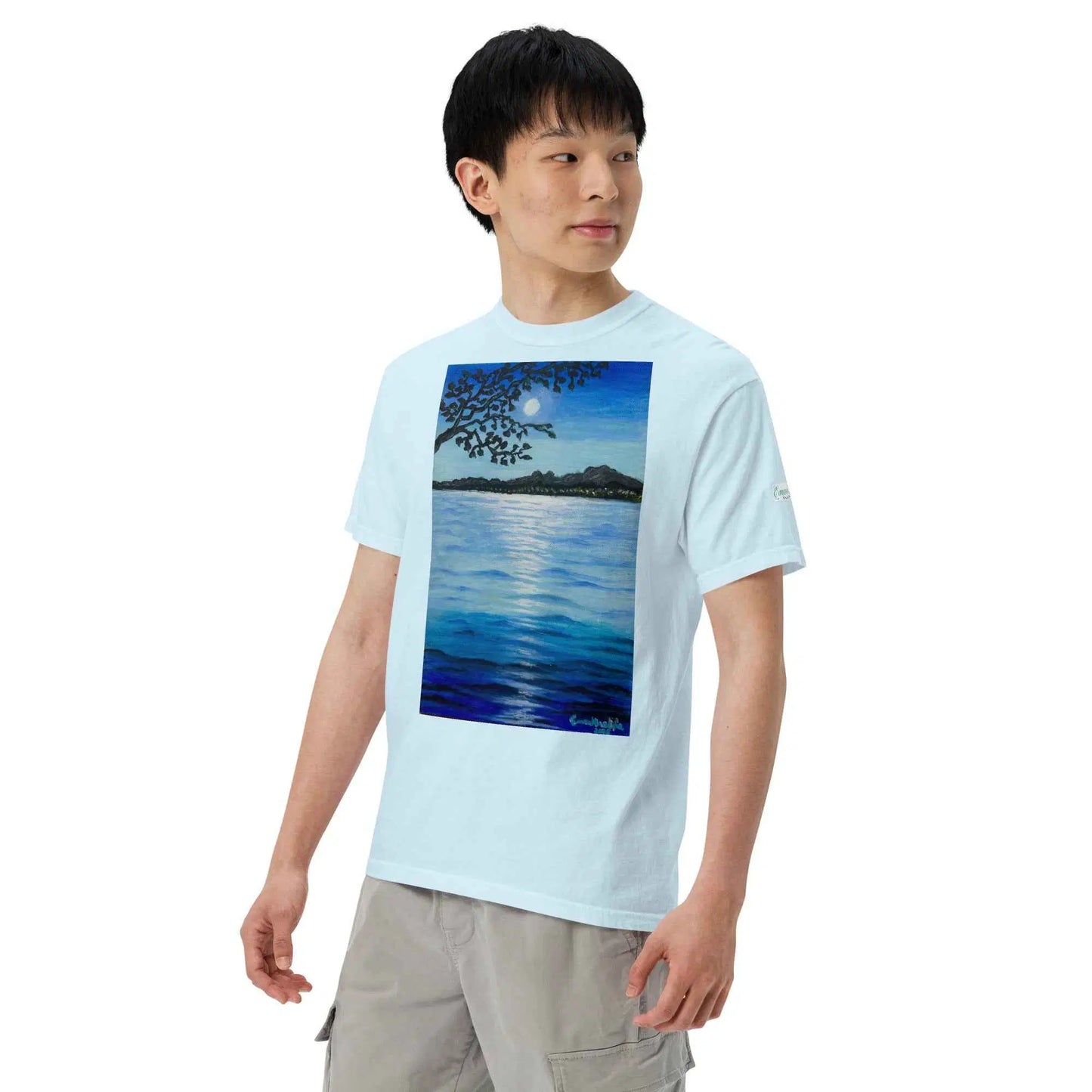 Unisex T-Shirt - Nocturned - Tonalism Moonlit Night Scene