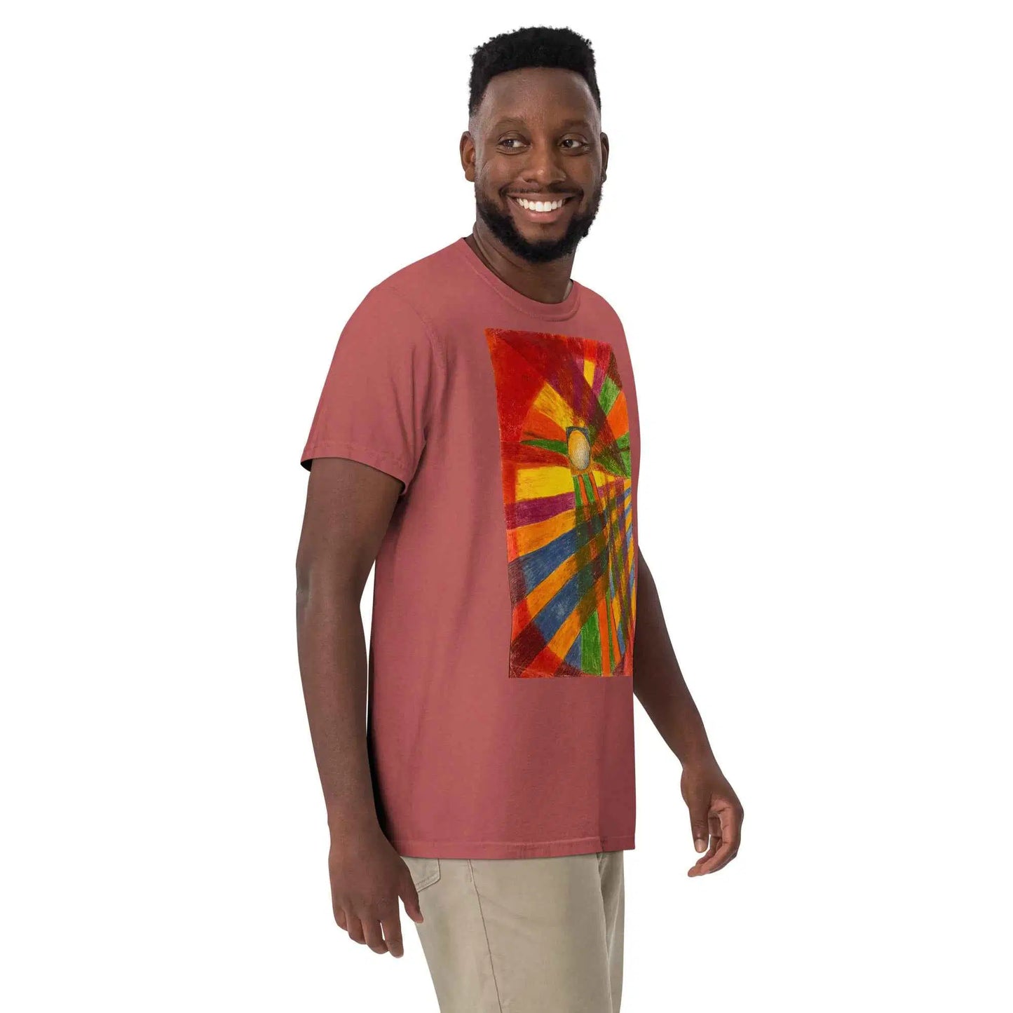 Unisex T-Shirt - Solar Burst - Geometric Abstract Sunburst