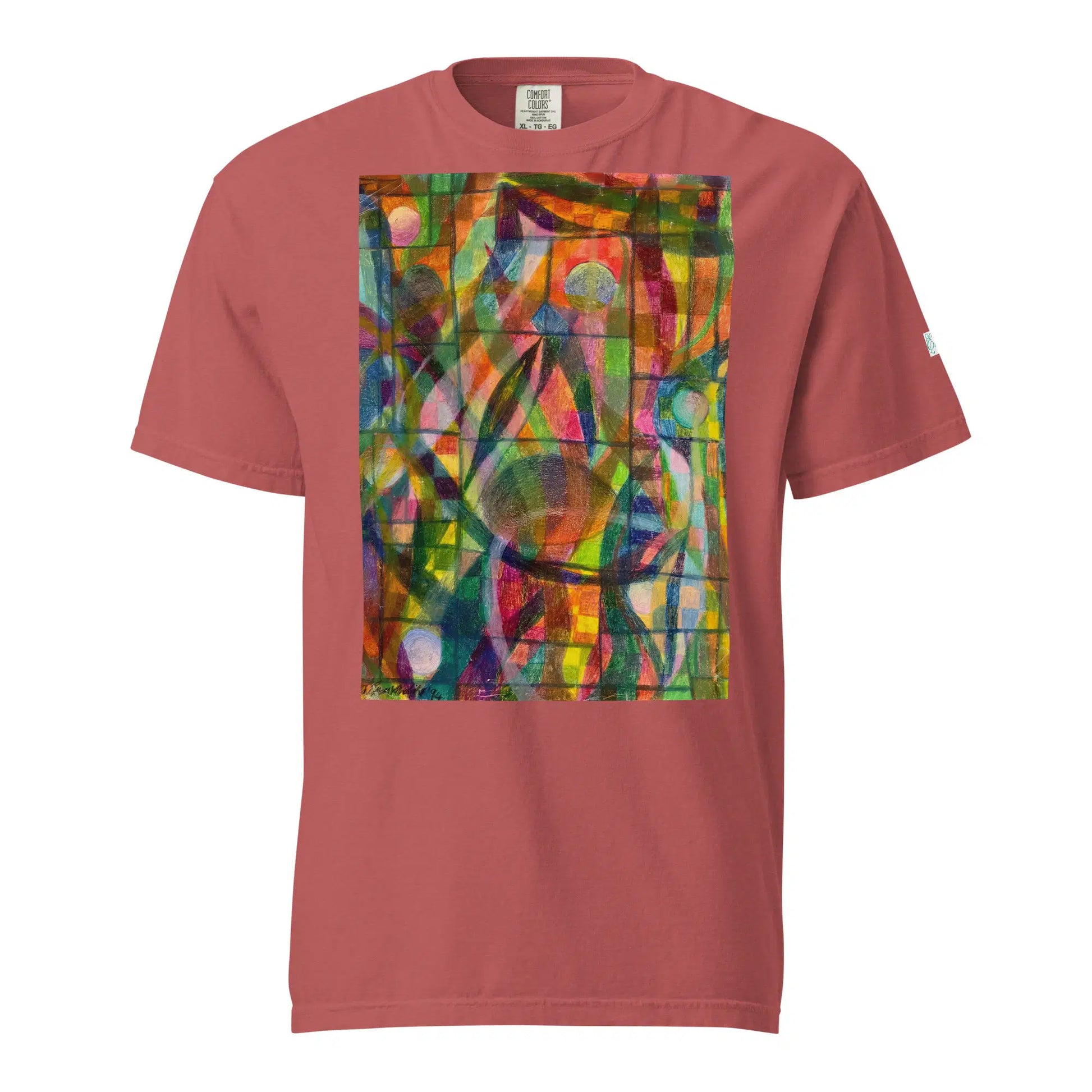 Unisex T-Shirt - Organic Life - Colorful Geometric Art - Eman's Gallery