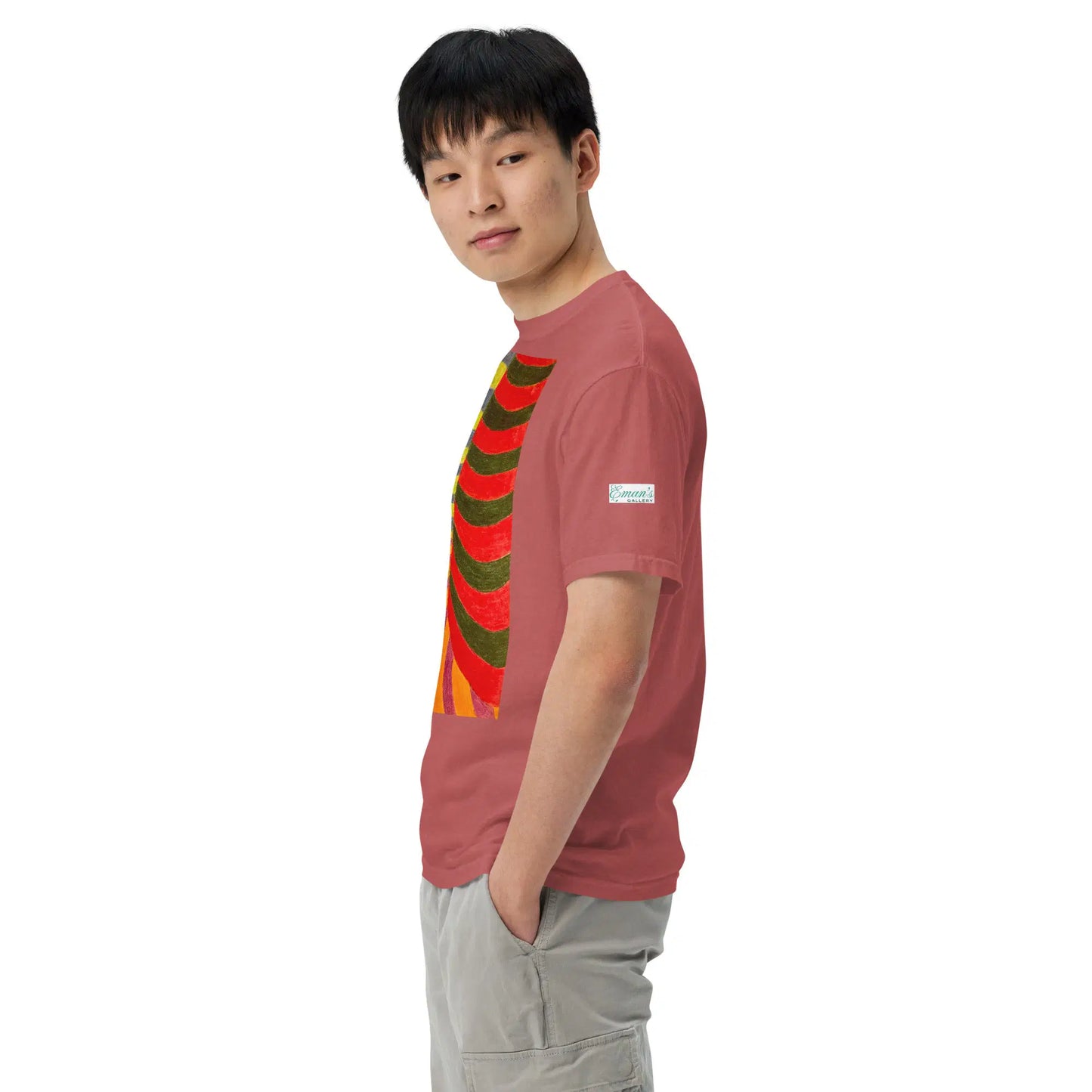 Unisex T-shirt - No Brake Zone - Geometric Op Art Motion - Eman's Gallery
