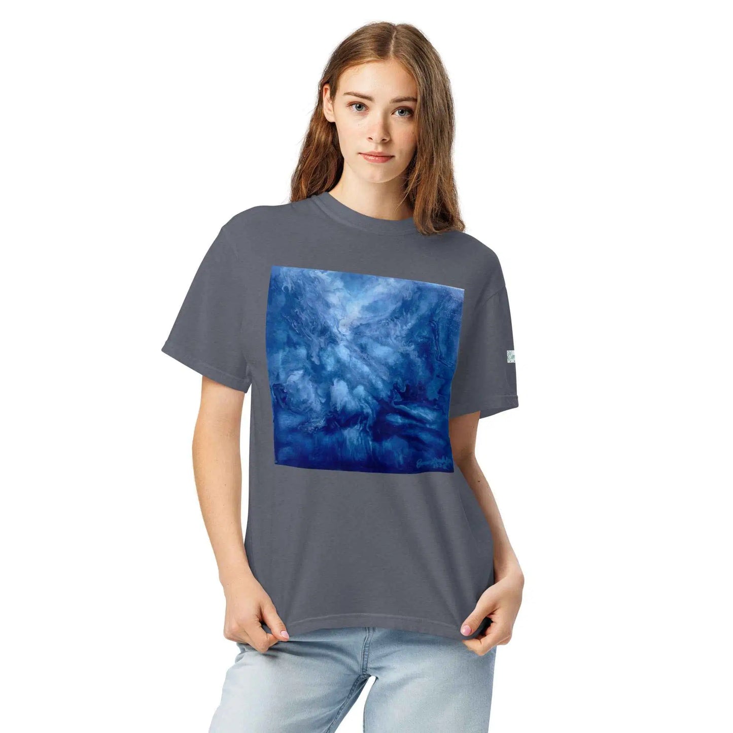 Unisex T-Shirt - Thunder - Dramatic Blue Storm Cloud Art