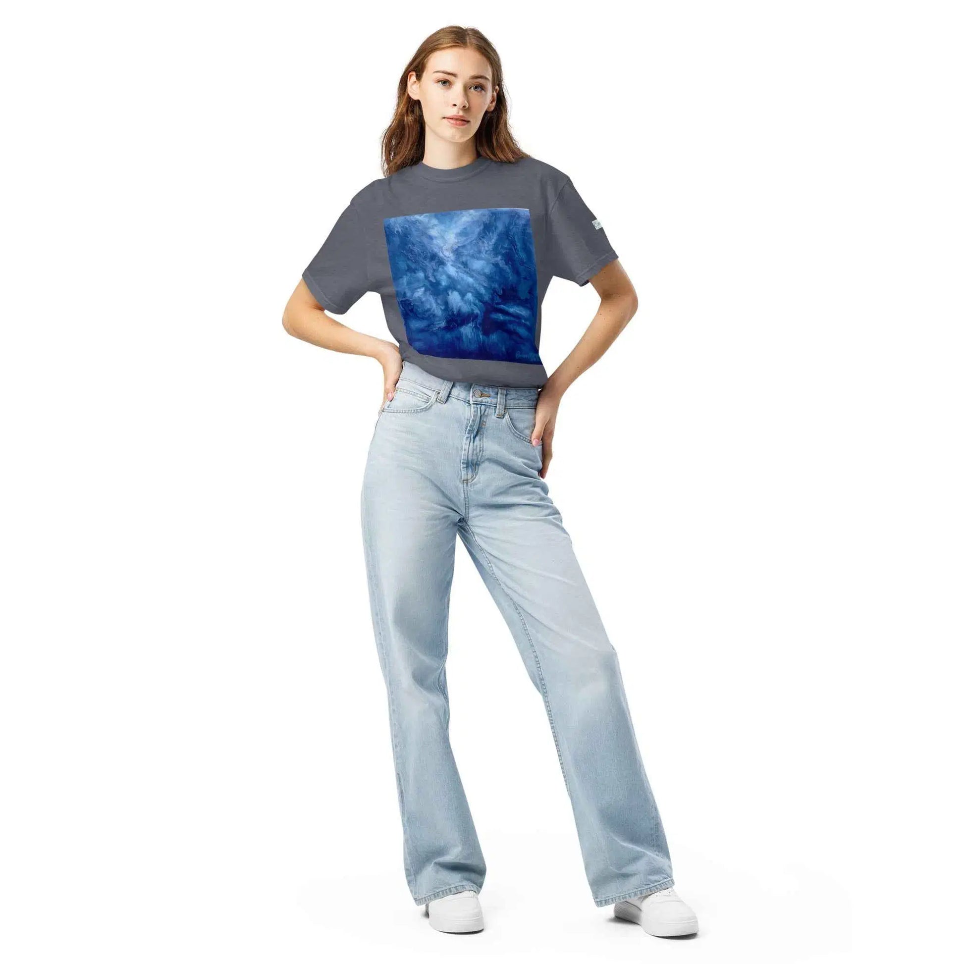 Unisex T-Shirt - Thunder - Dramatic Blue Storm Cloud Art