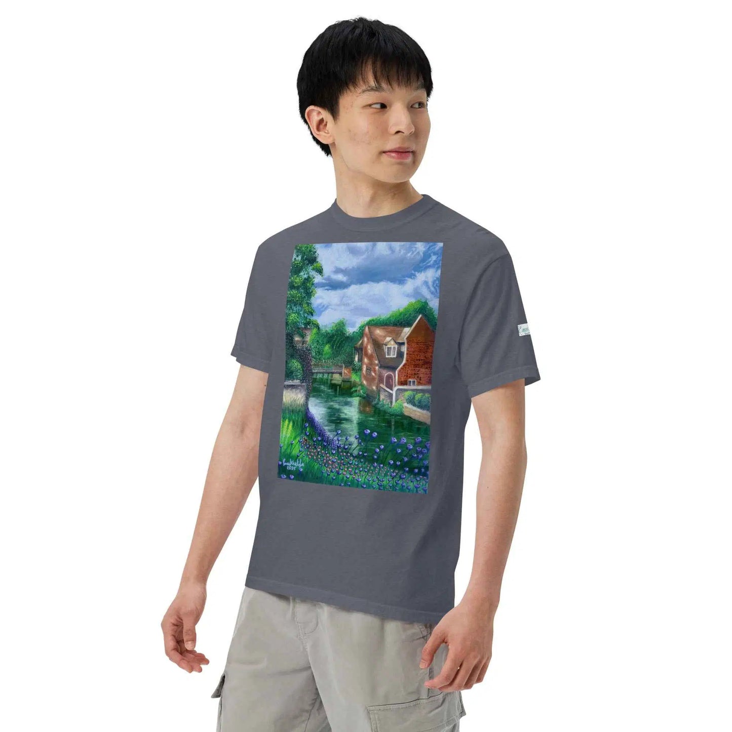 Unisex T-Shirt - River Melody - Impressionist Landscape Art