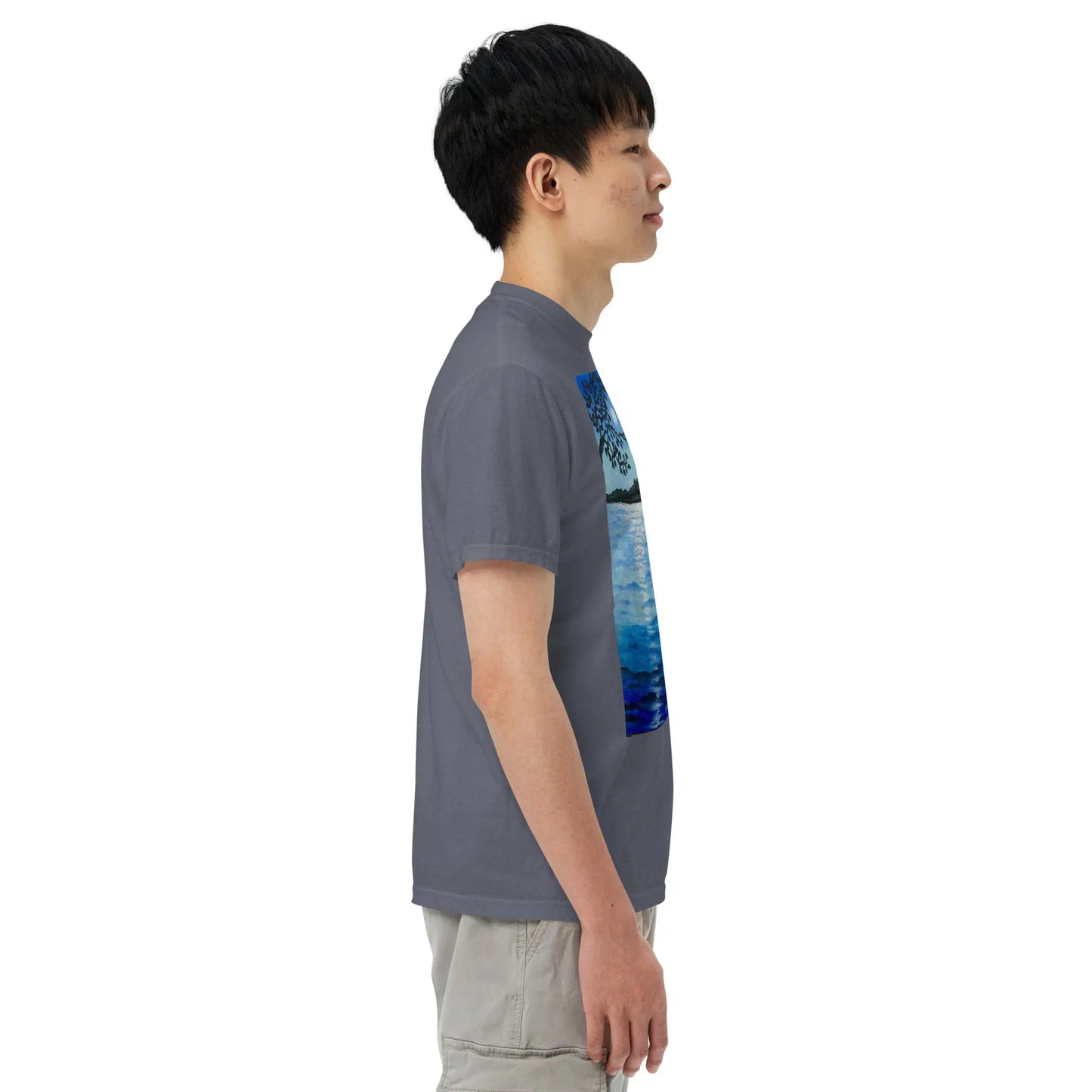 Unisex T-Shirt - Nocturned - Tonalism Moonlit Night Scene - Eman's Gallery