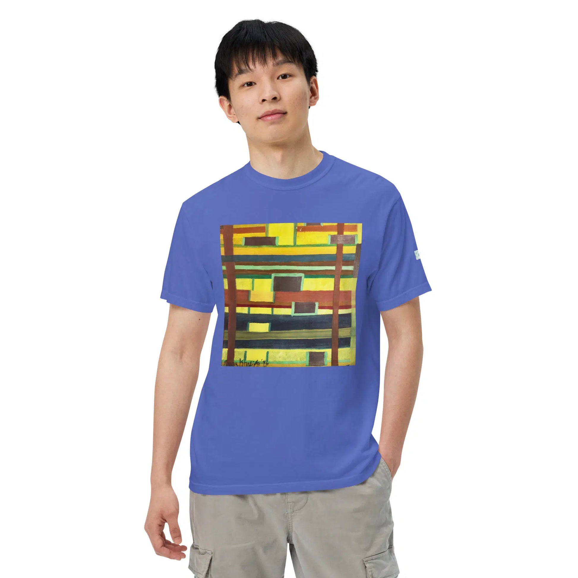 Unisex T-Shirt - City in Grids - Geometric Abstract Urban - Eman's Gallery
