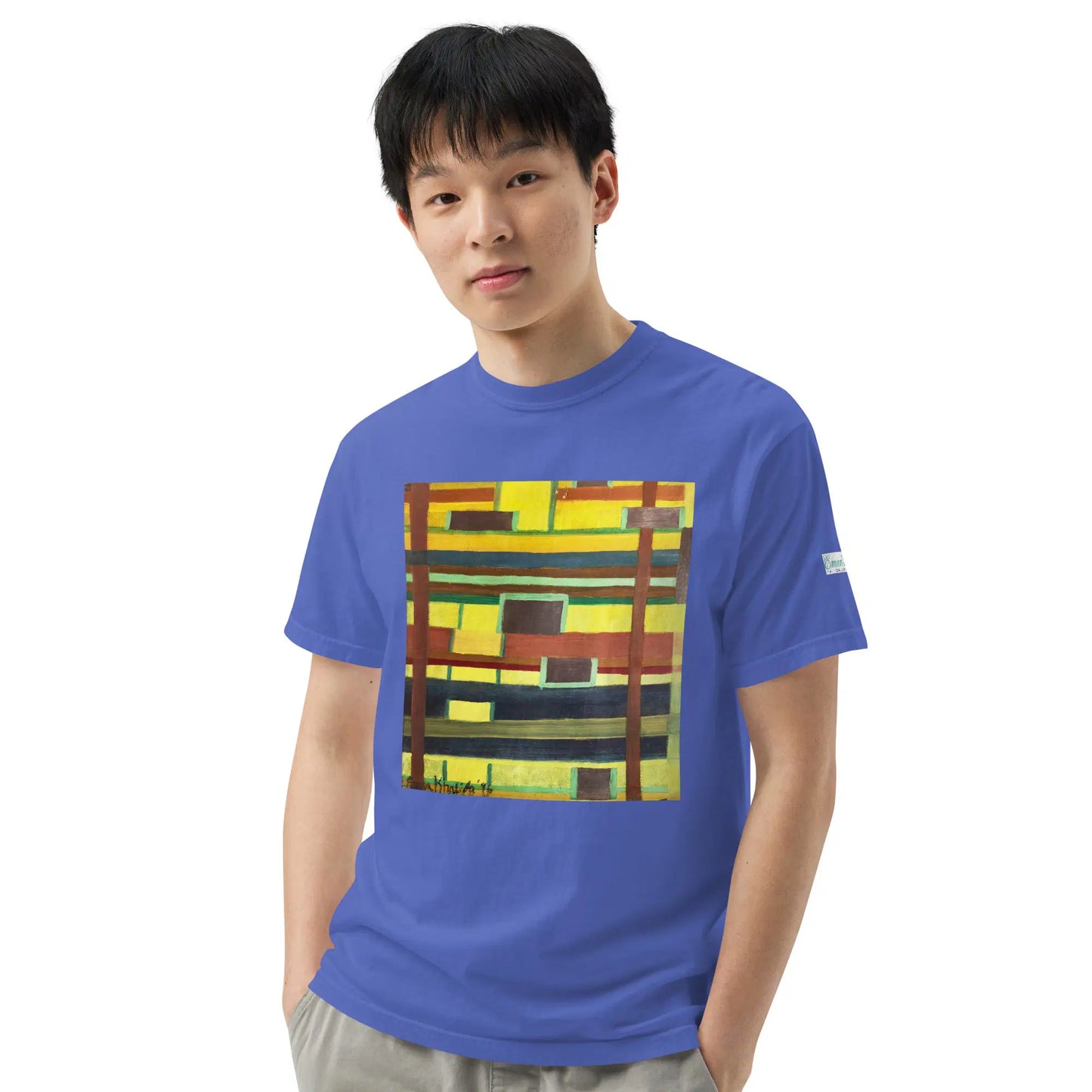 Unisex T-Shirt - City in Grids - Geometric Abstract Urban - Eman's Gallery