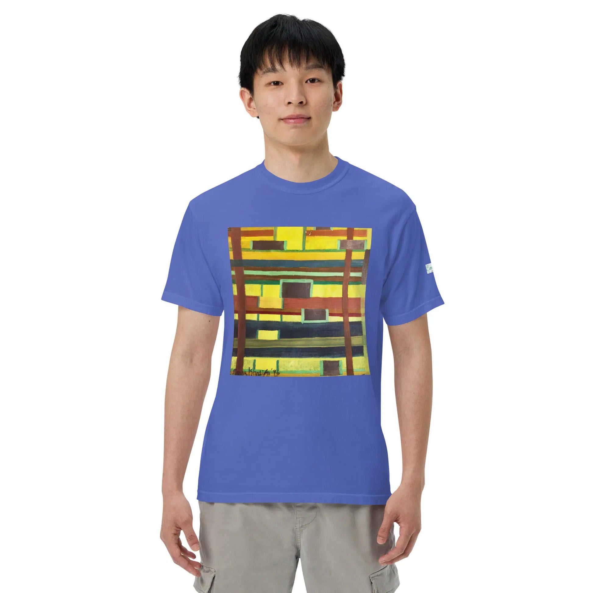Unisex T-Shirt - City in Grids - Geometric Abstract Urban - Eman's Gallery