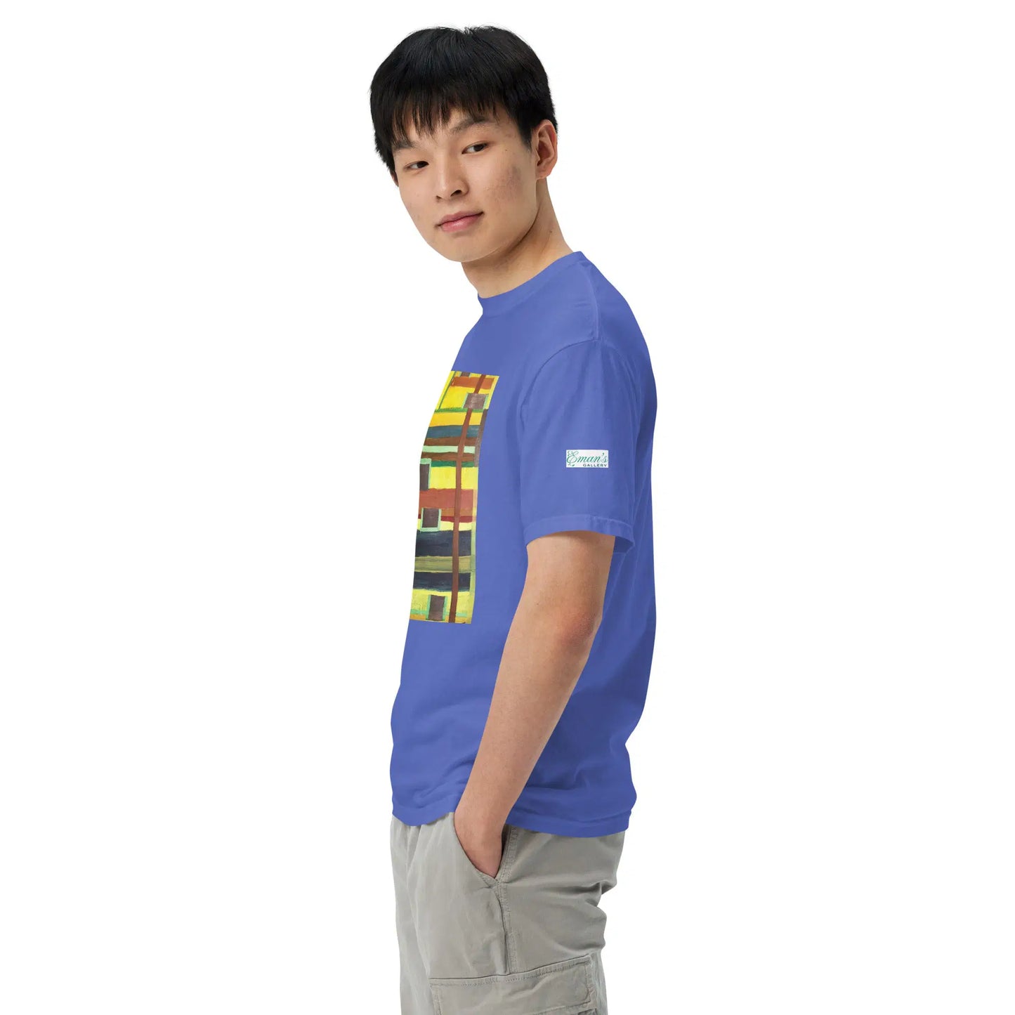 Unisex T-Shirt - City in Grids - Geometric Abstract Urban - Eman's Gallery