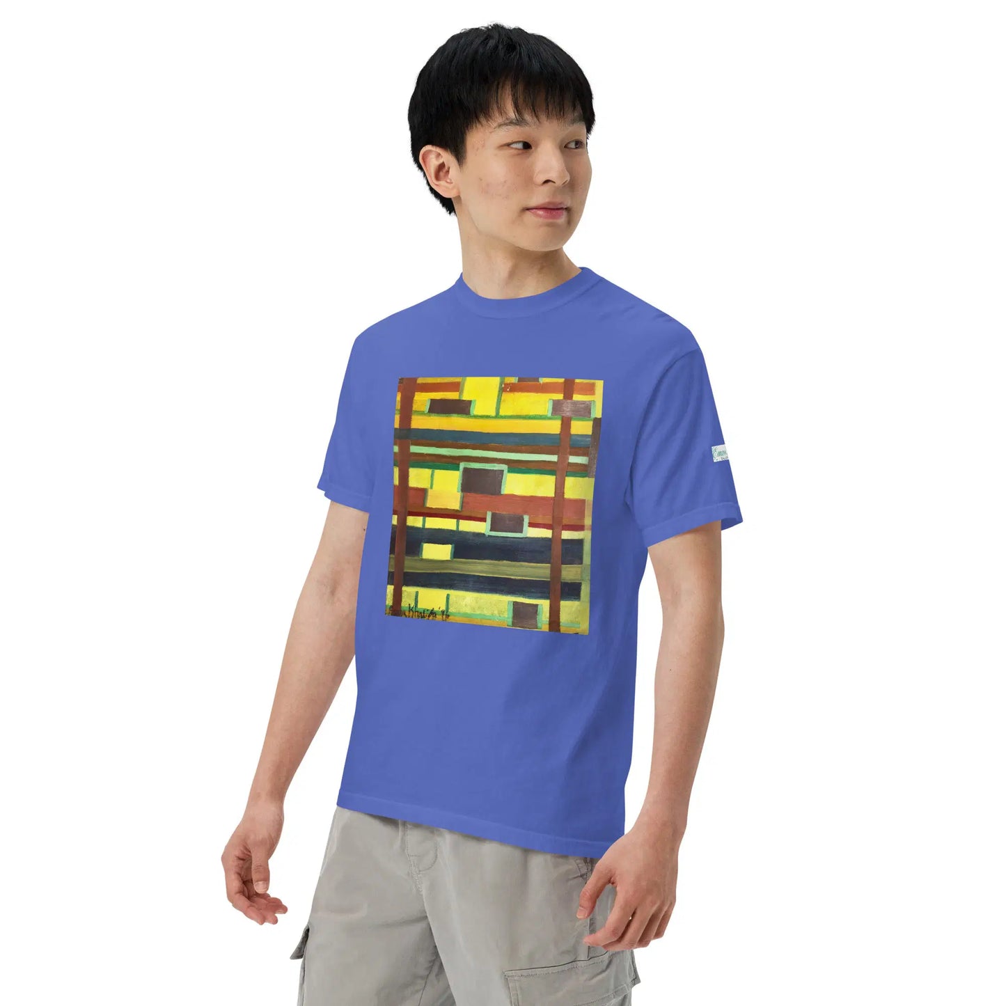 Unisex T-Shirt - City in Grids - Geometric Abstract Urban - Eman's Gallery