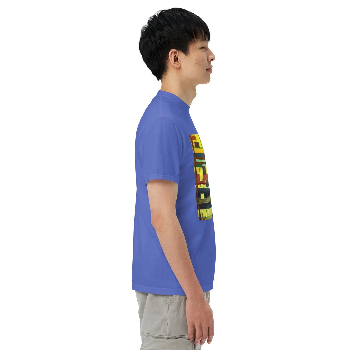 Unisex T-Shirt - City in Grids - Geometric Abstract Urban - Eman's Gallery