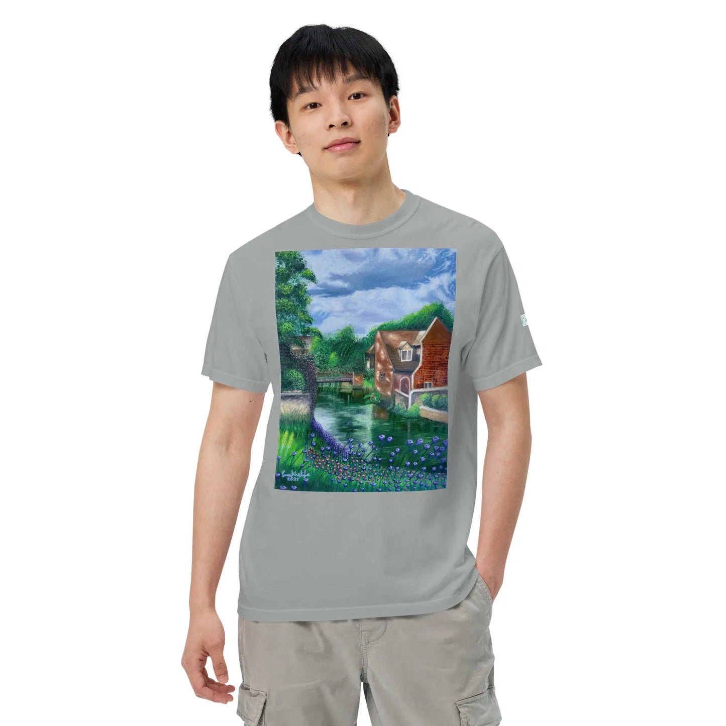 Unisex T-Shirt - River Melody - Impressionist Landscape Art - Eman's Gallery
