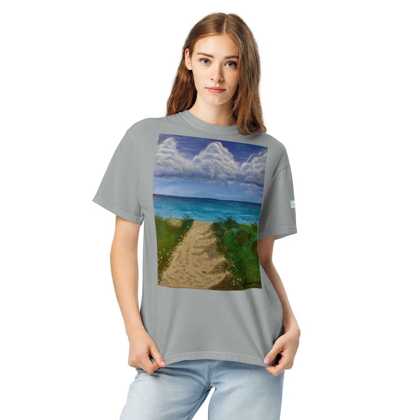 Unisex T-Shirt - Edge of Calm - Coastal Pathway Scene