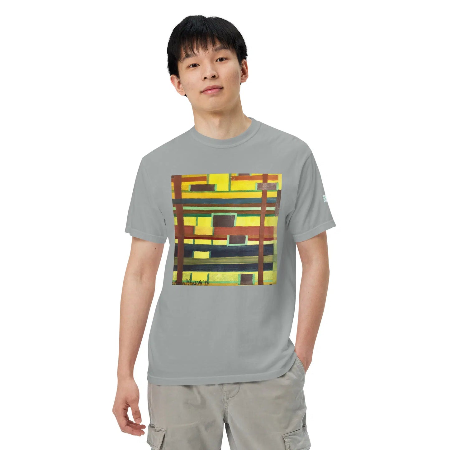 Unisex T-Shirt - City in Grids - Geometric Abstract Urban - Eman's Gallery