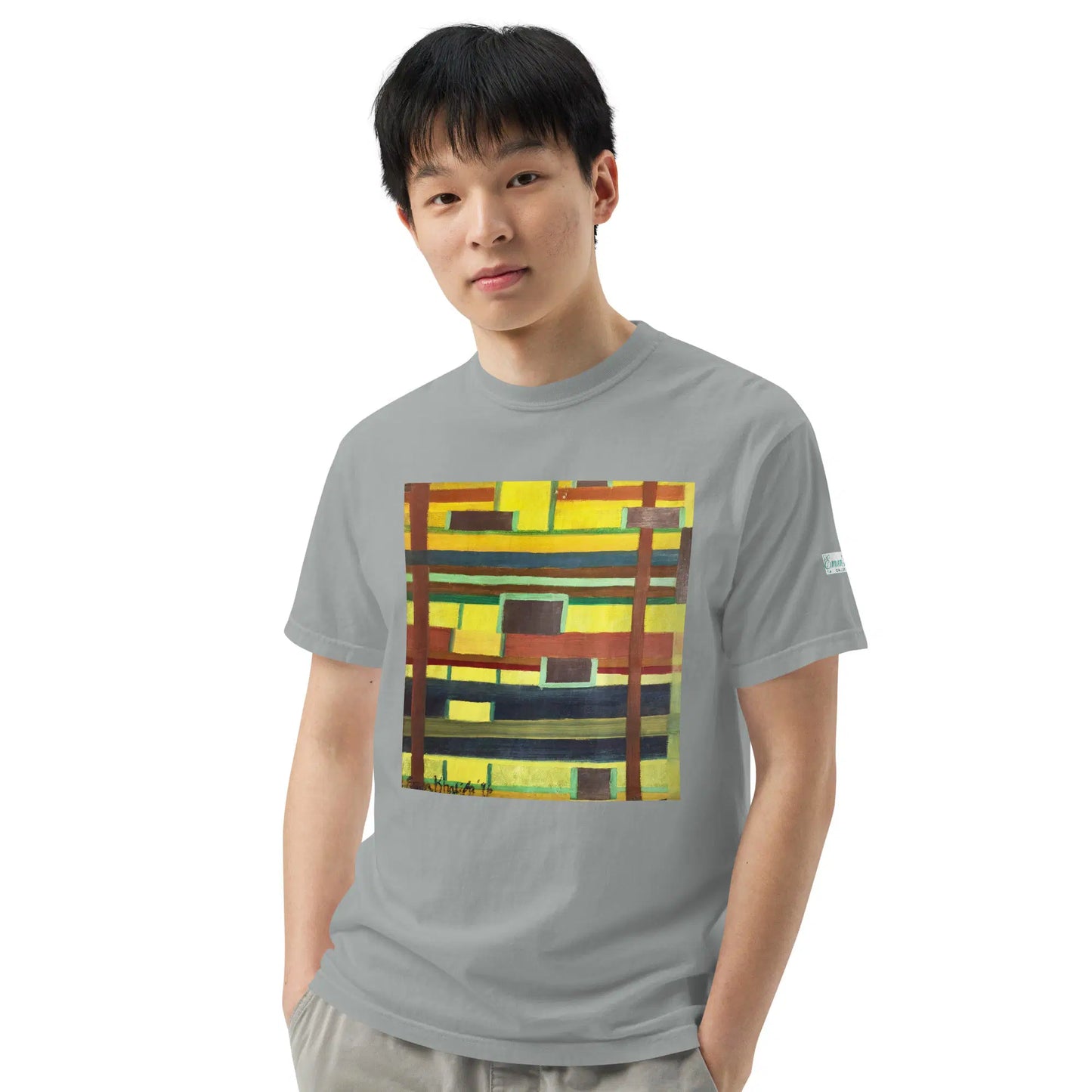 Unisex T-Shirt - City in Grids - Geometric Abstract Urban - Eman's Gallery