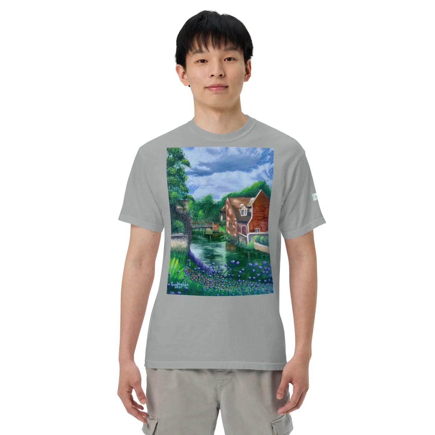 Unisex T-Shirt - River Melody - Impressionist Landscape Art - Eman's Gallery