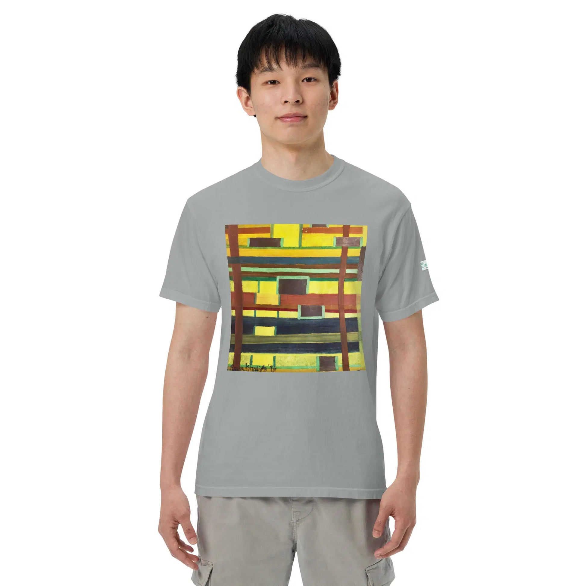 Unisex T-Shirt - City in Grids - Geometric Abstract Urban - Eman's Gallery